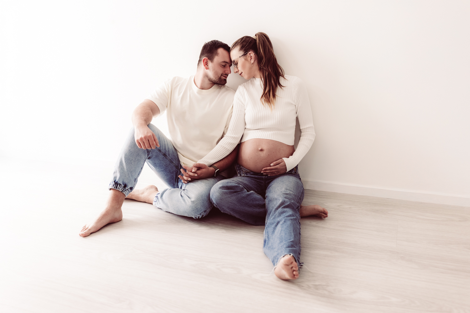 Babybauchshooting im Fotostudio Füssen